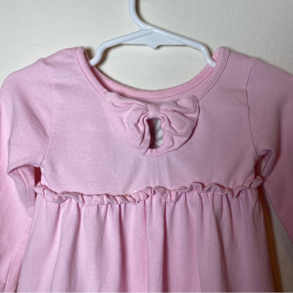 Disney | Minnie Mouse Sequin Embellished Roll Tab Sleeve Dress Light Pink 9-12m - Picture 9 of 9